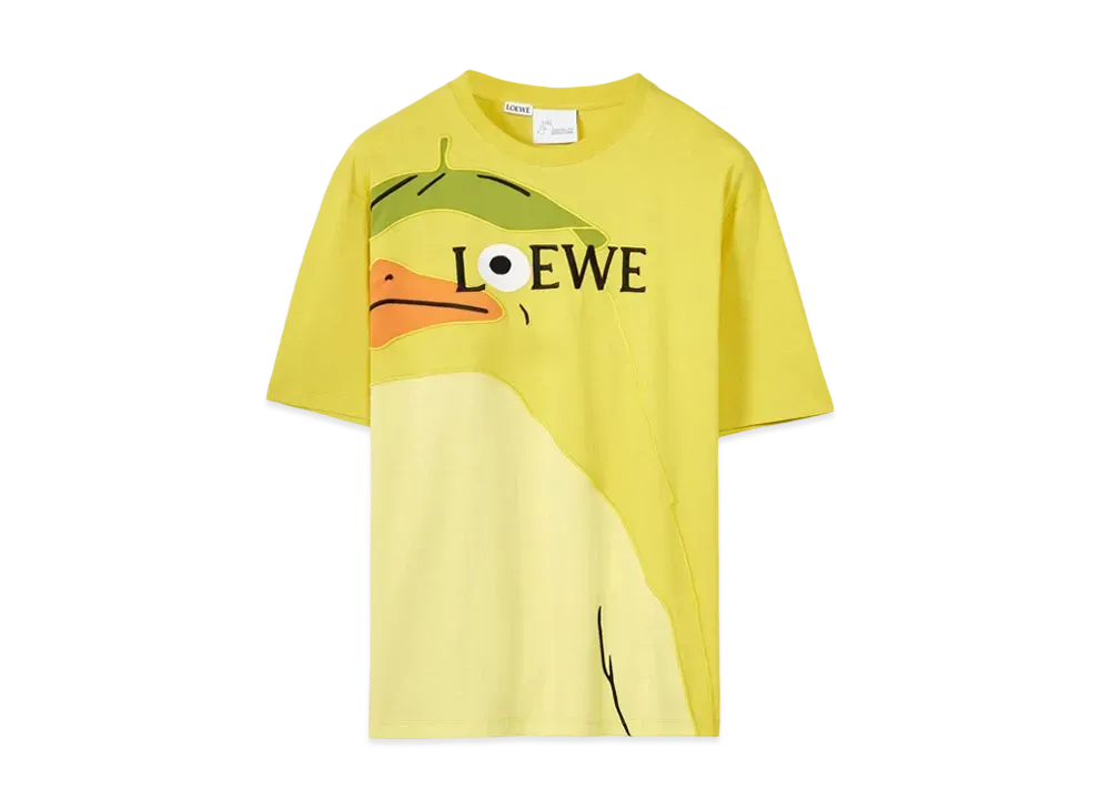 LOEWE x Spirited Away Otori-sama T-shirt In Cotton "Yellow"