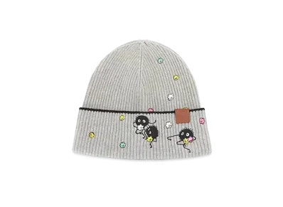 LOEWE x Spirited Away Susuwatari Beanie In Wool "Grey/Light Blue"