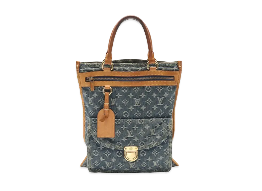 Louis Vuitton Flat Shopper Monogram Denim