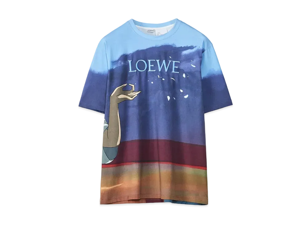 LOEWE x Spirited Away Haku Allover T-shirt In Cotton "Multicolor"