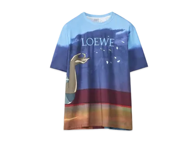 LOEWE x Spirited Away Haku Allover T-shirt In Cotton "Multicolor"