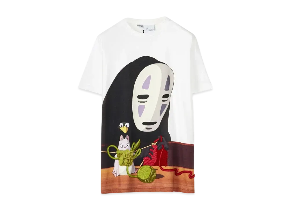 LOEWE x Spirited Away Kaonashi Oversize T-shirt In Cotton "Multicolor"