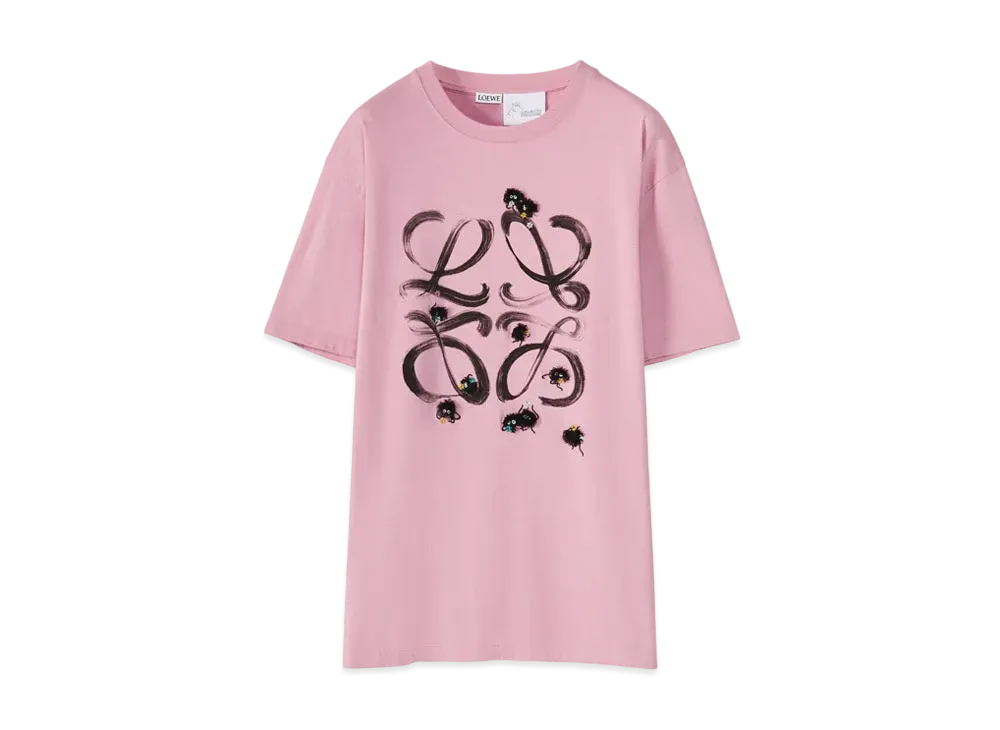 LOEWE x Spirited Away Susuwatari Anagram T-shirt In Cotton "Cotton Candy"