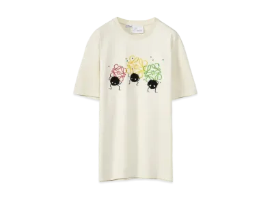 LOEWE x Spirited Away Susuwatari Anagram T-shirt In Cotton "Ecru/Black"