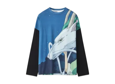 LOEWE x Spirited Away Haku Allover Print T-shirt In Cotton "Multicolor"
