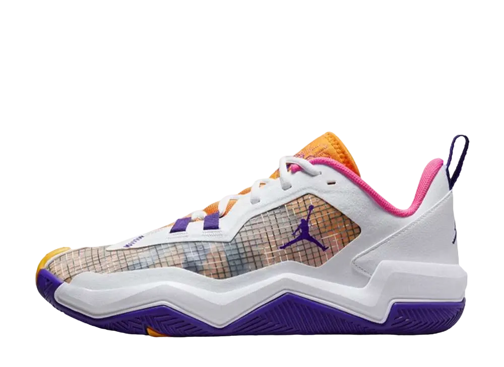 Nike Jordan One Take 4 "White/Canyon Gold/Pink Cycle/Court Purple"