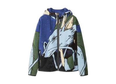LOEWE x Spirited Away Haku Jacket In Jacquard Fleece "Multicolor"