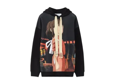 LOEWE x Spirited Away Chihiro Hoodie In Cotton "Black/Multicolor"