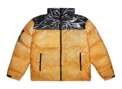 Supreme x The North Face Trompe Loeil Printed Nuptse Jacket "Yellow"