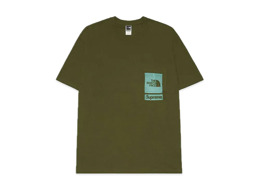 Supreme x The North Face Printed Pocket Tee "Olive"