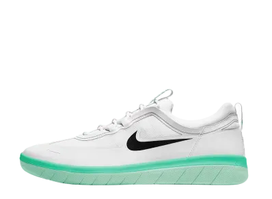Nike SB Nyjah Free 2 "White Black Green Glow"