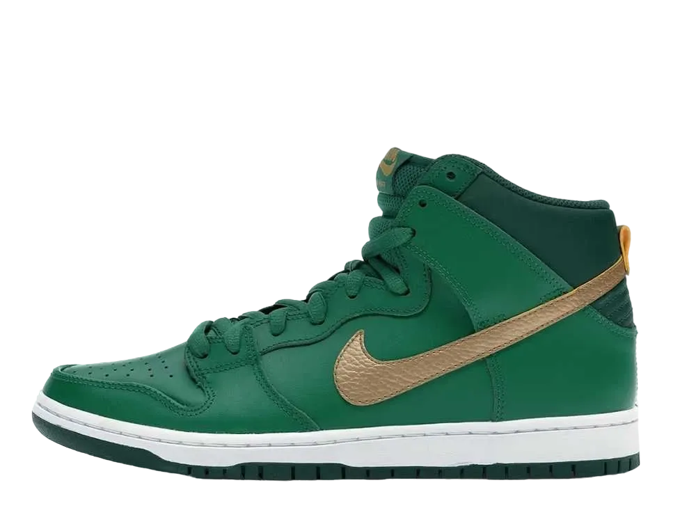 ナイキ SB ダンク ハイ セント パトリックス デー "パイン グリーン/メタリック ゴールド/コージ グリーン"