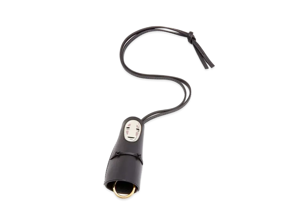 LOEWE x Spirited Away Kaonashi Ring Charm In Classic Calfskin and Brass "Black"