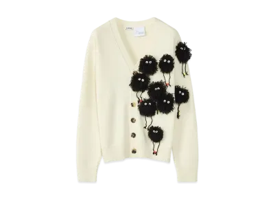 LOEWE x Spirited Away Susuwatari Cardigan In Wool