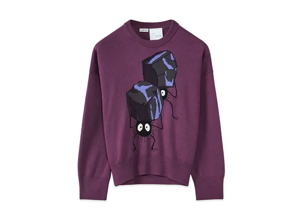 LOEWE x Spirited Away Susuwatari Intarsia Sweater In Wool