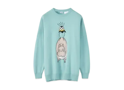 LOEWE x Spirited Away Bo Mouse Yu-bird Intarsia Sweater In Wool