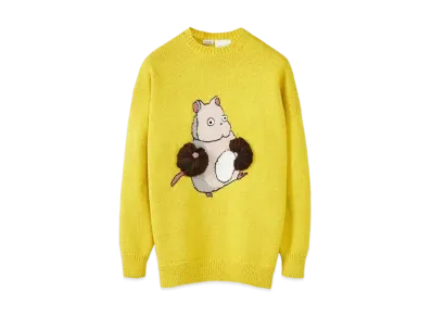 LOEWE x Spirited Away Bo Mouse sweater In Wool "Yellow"