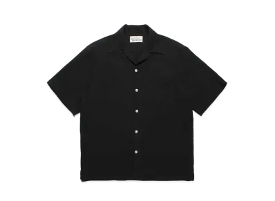 WACKO MARIA 50's Open Collar Shirt "Black"