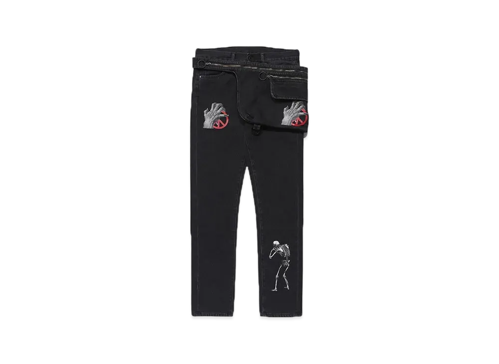 UNDERCOVER x OFF-WHITE Cutted Slim 5 Pockets "Black"