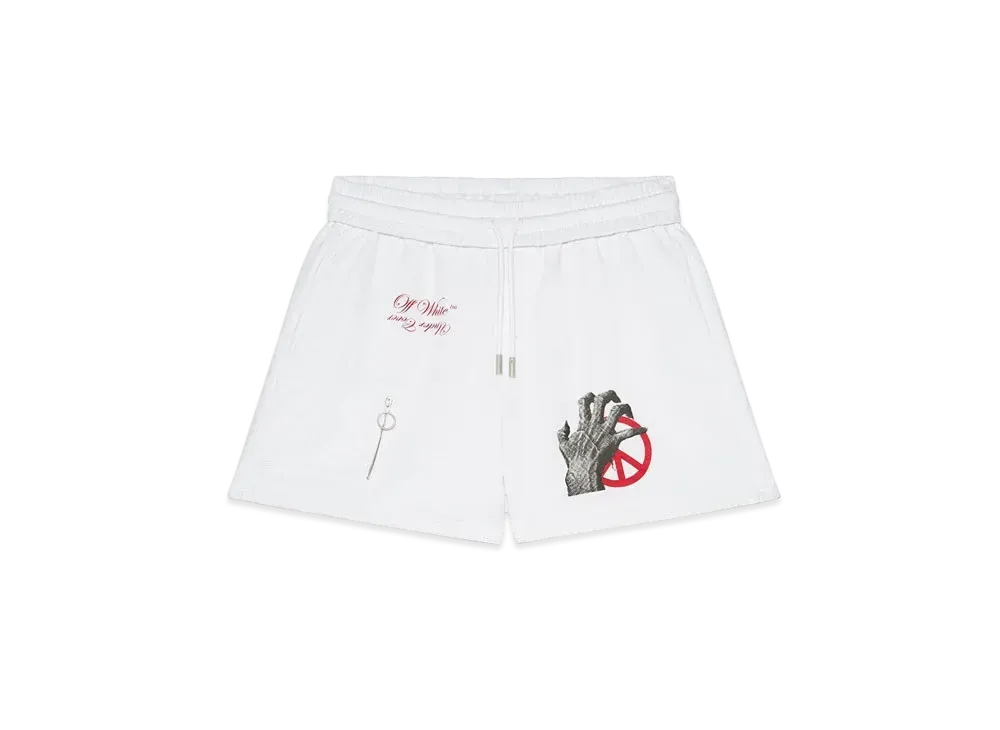 UNDERCOVER x OFF-WHITE Mesh Pocket Shorts "White"