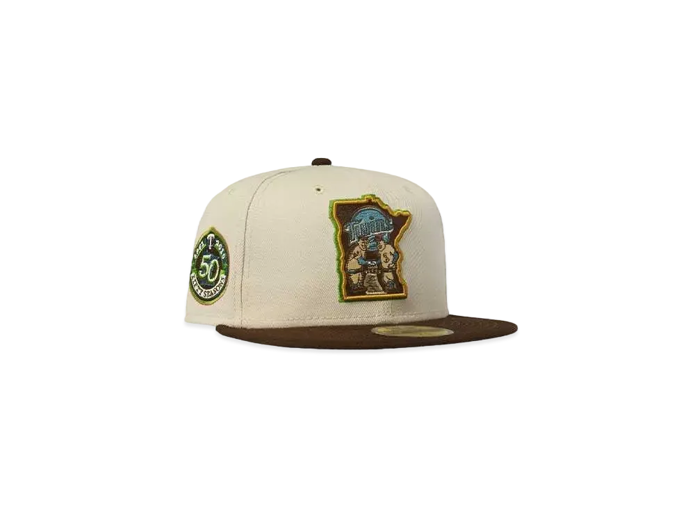 NEW ERA MINNESOTA TWINS 50 SEASON "NATURAL×BROWN"