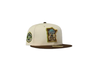 NEW ERA MINNESOTA TWINS 50 SEASON "NATURAL×BROWN"