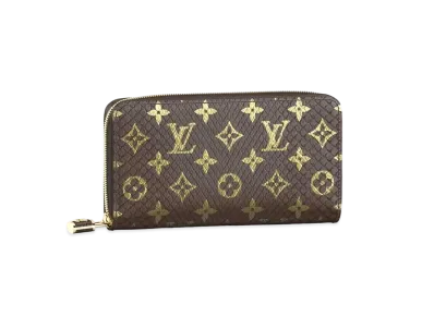 Louis Vuitton Zippy Wallet Padlock Monogram Python Leather "Brown"