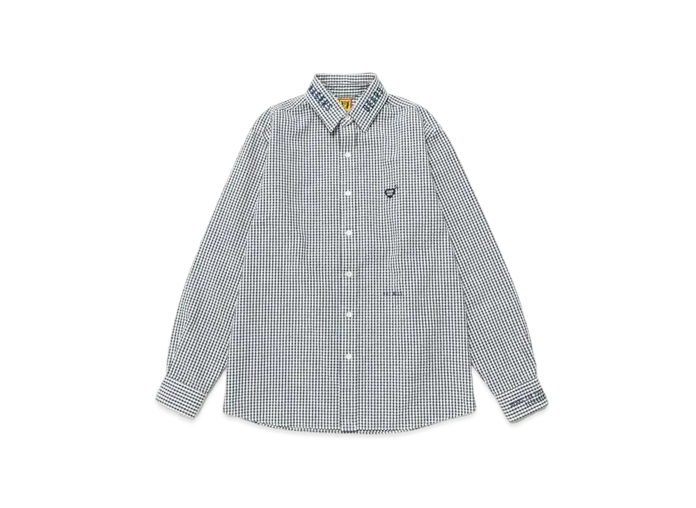 HUMAN MADE Detachable Collar Checked L/S Shirt "Blue"