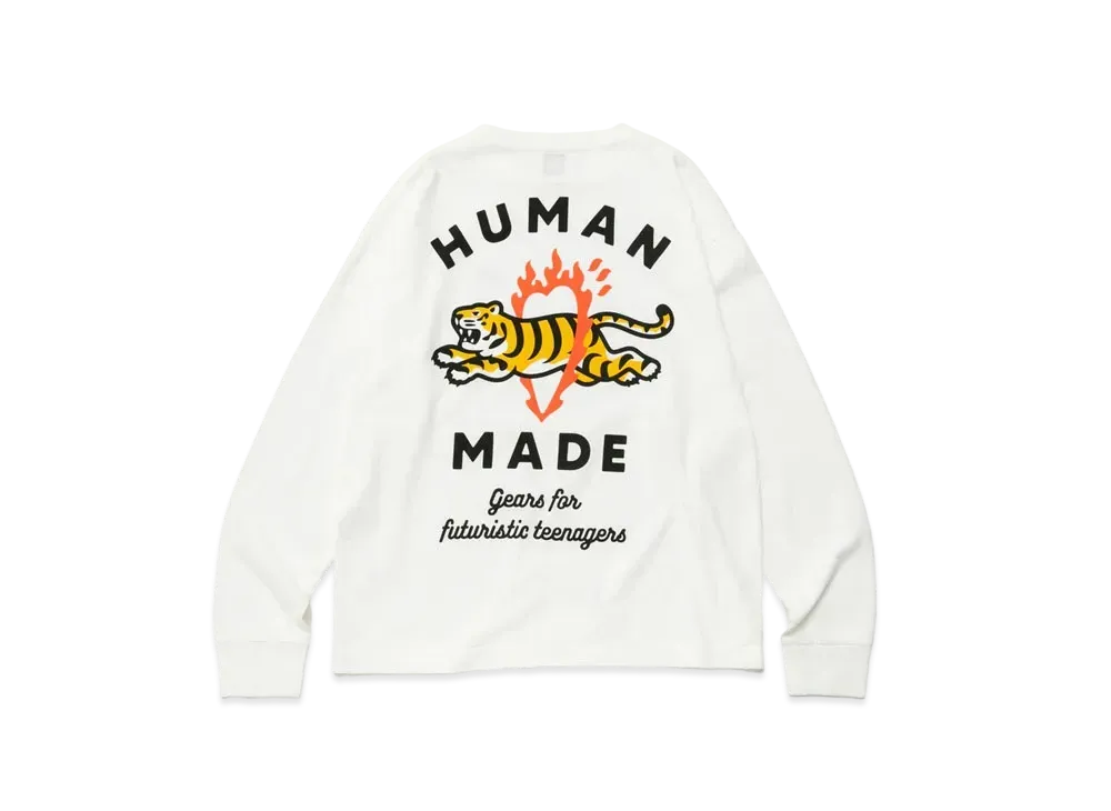 HUMAN MADE Graphic L/S T-Shirt #3 "White"