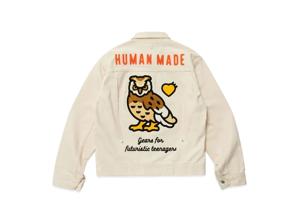 HUMAN MADE Natural Denim Work Jacket "White"