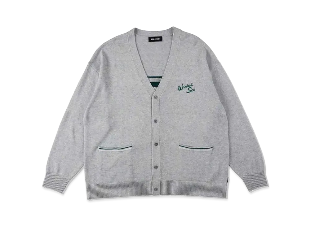 WIND AND SEA SDCL (SEA) Knit Cardigan "Gray"