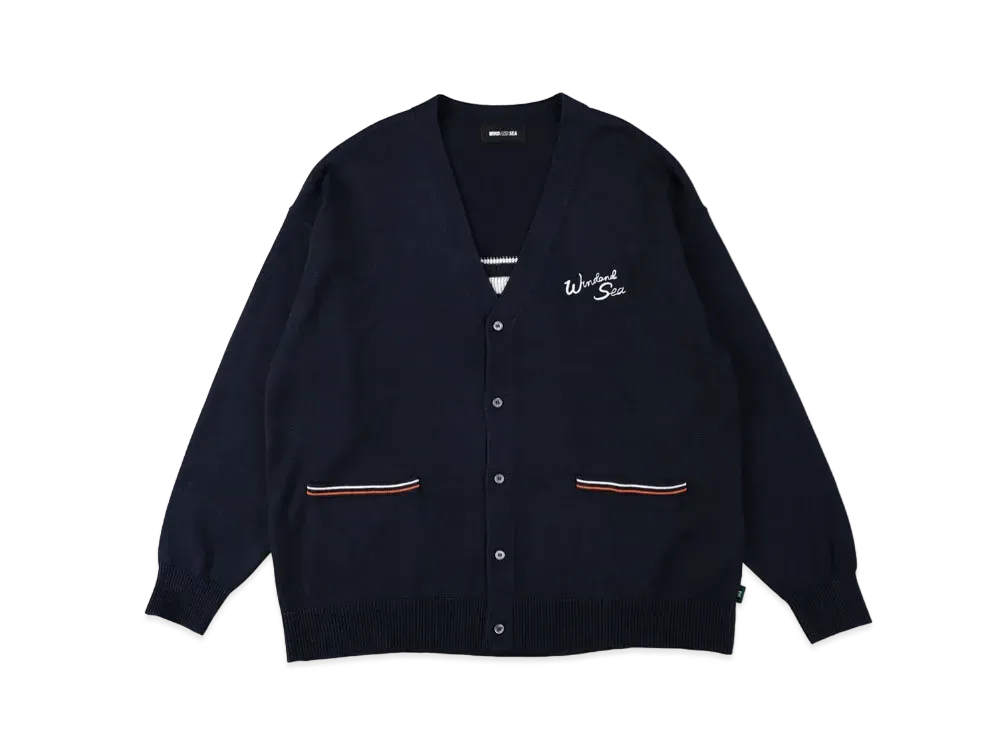 WIND AND SEA SDCL (SEA) Knit Cardigan "Navy"