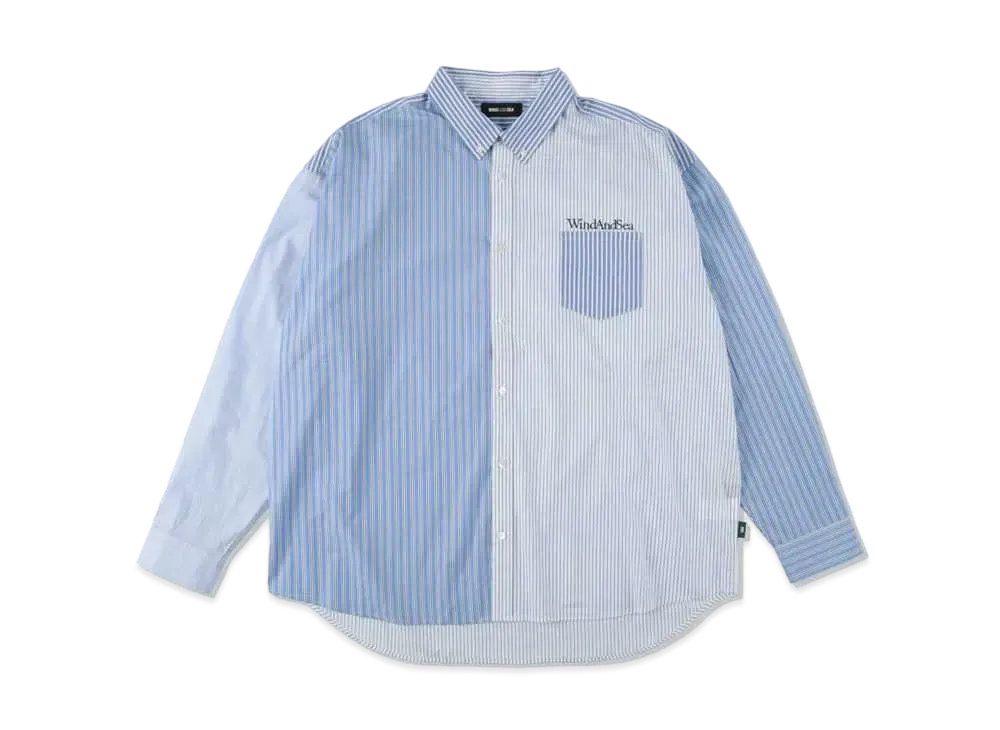 WIND AND SEA SDT Crazy Pattern Shirt "Blue White"