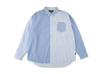 WIND AND SEA SDT Crazy Pattern Shirt "Blue White"
