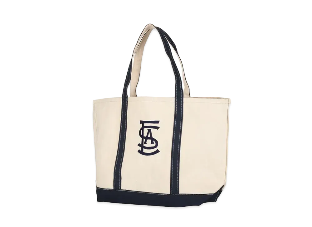 WIND AND SEA SDCL (SEA) Canvas Tote Bag "Navy Ecru"