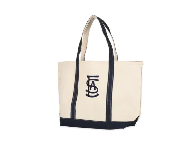 WIND AND SEA SDCL (SEA) Canvas Tote Bag "Navy Ecru"