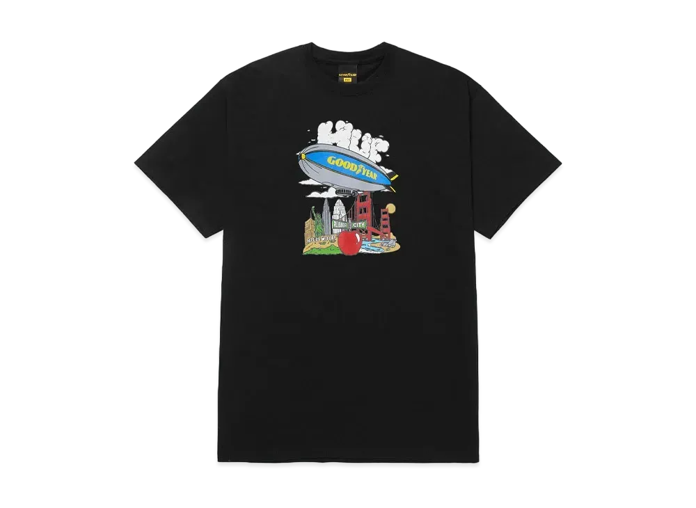 HUF x GOODYEAR Discover Tee "Black"