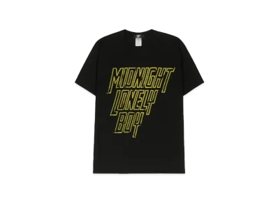 【SNKRDUNK MINAMIHORIE EXCLUSIVE】 MIDNIGHT LONELY BOY LACE LOGO T-SHIRT "YELLOW"