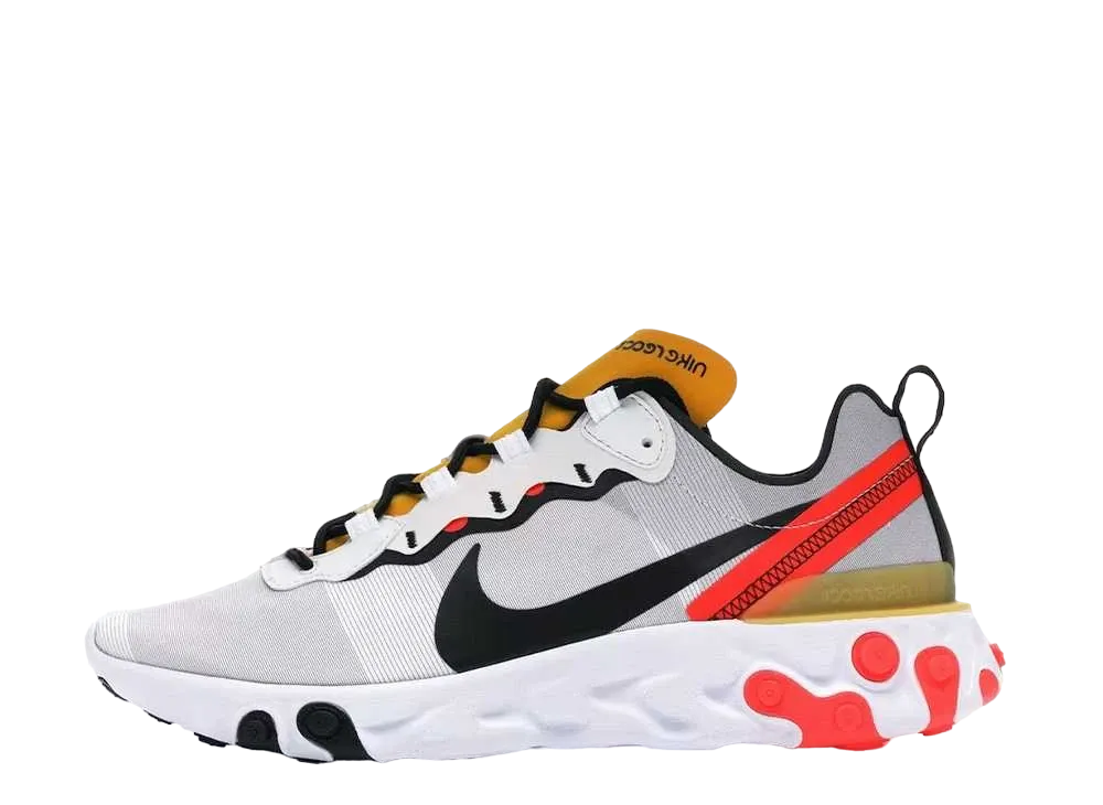 ナイキ リアクト エレメント 55 "ホワイト/ブラック クリムゾン/ゴールド"