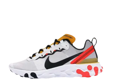 Nike React Element 55 "White/Black Crimson/Gold"