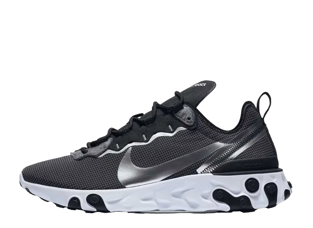 ナイキ リアクト エレメント 55 "ブラック/メタリック シルバー"