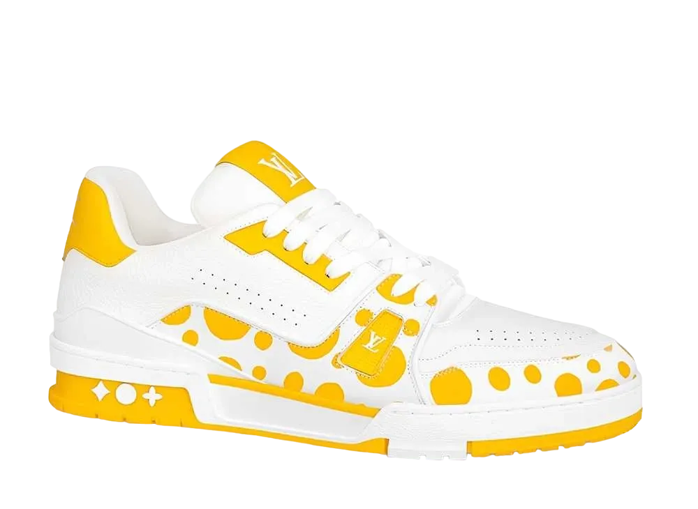 草間彌生 × ルイヴィトン トレイナー ライン スニーカー インフィニティ ドット "ジョーヌ"