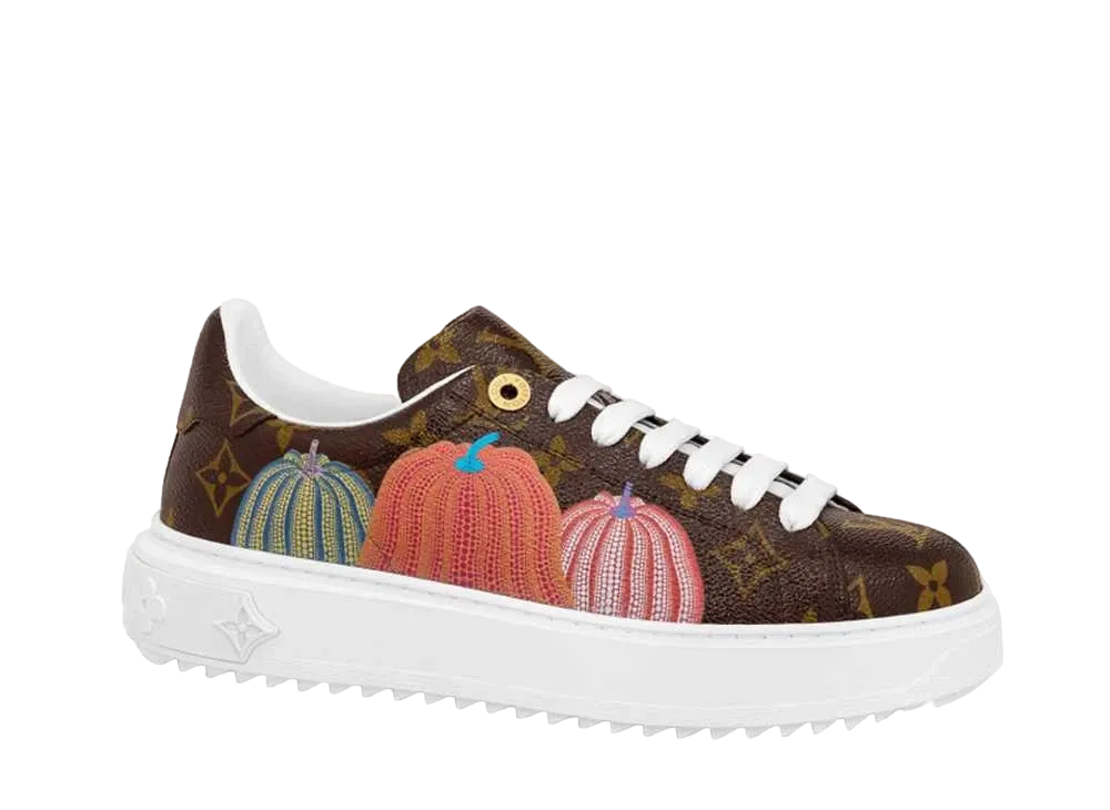 Yayoi Kusama × Louis Vuitton Women's Timeout Line Sneaker Monogram Pumpkin
