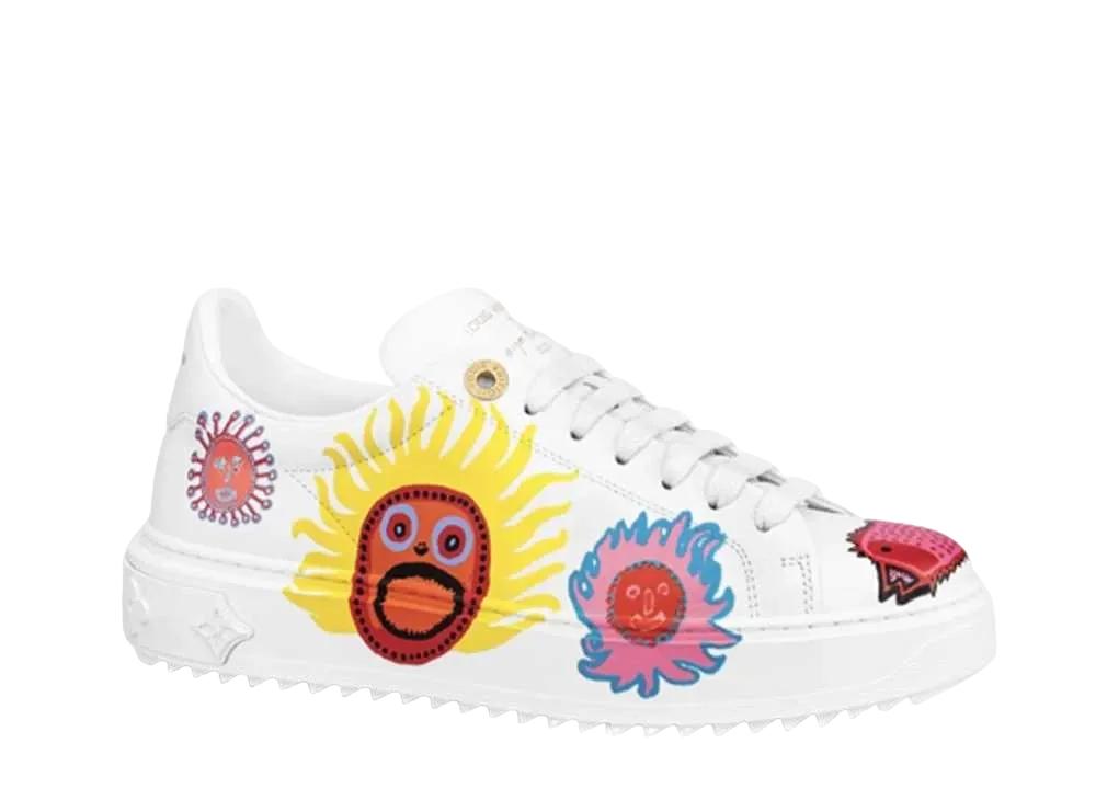 草間彌生 × ルイヴィトン ウィメンズ タイムアウト ライン スニーカー わが永遠の魂 "ブロン"