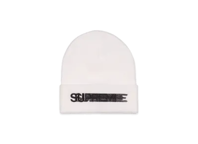 Supreme Motion Logo Beanie "White" (23SS)