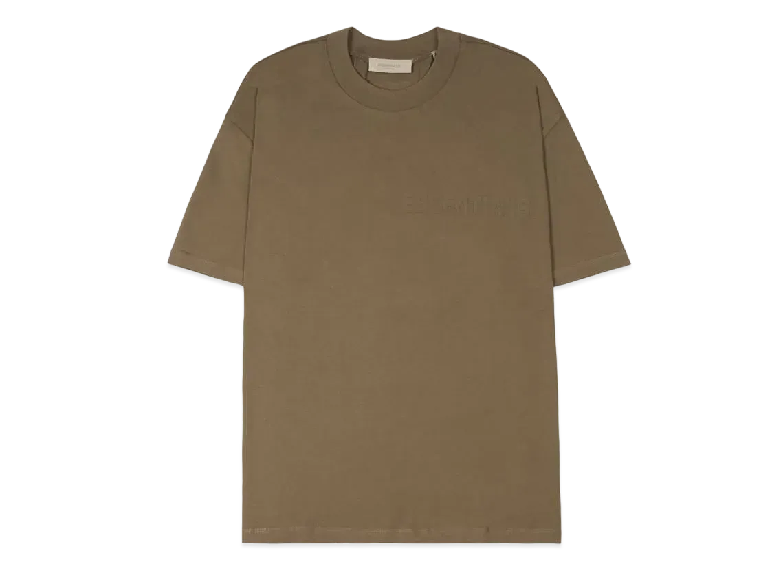 FEAR OF GOD ESSENTIALS SS Tee (Felt Logo) "Wood"