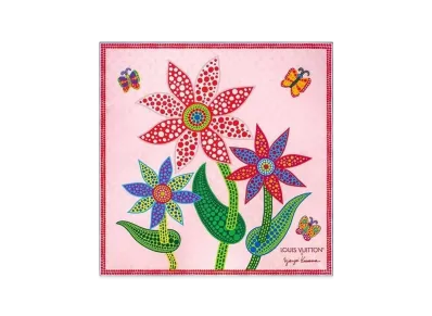Louis Vuitton x Yayoi Kusama Flowers Square 90 "Light Pink"