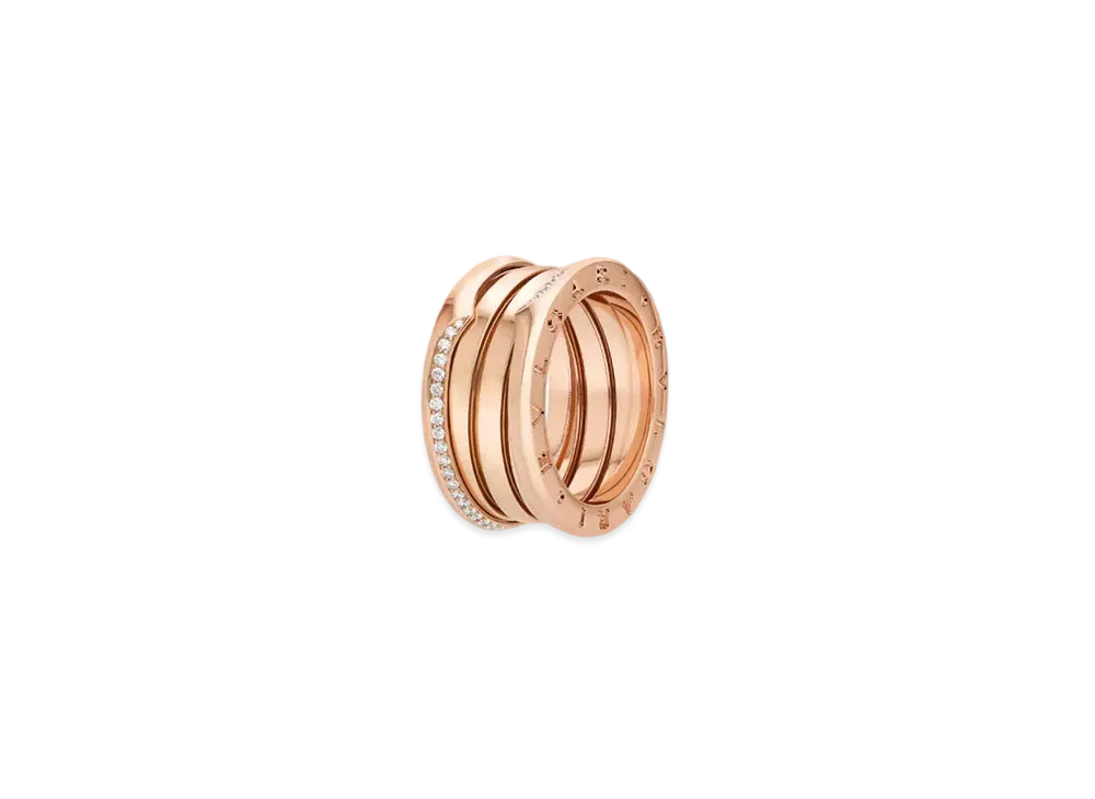 BVLGARI B.Zero1 Ring Diamond 18K "Pink Gold"