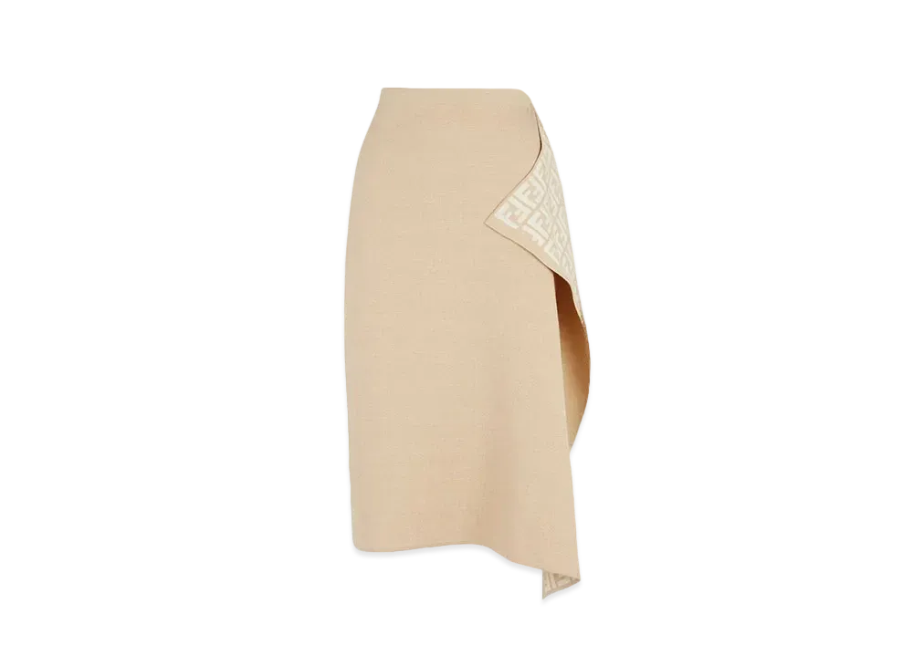 FENDI Skirt Wool "Beige"