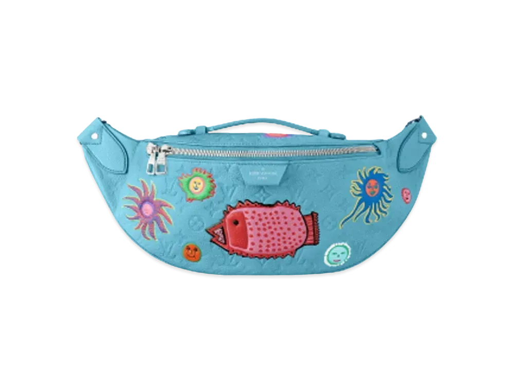 Louis Vuitton x Yayoi Kusama Maxi Bumbag Taurillon Monogram Leather My Eternal Soul "Bleu"